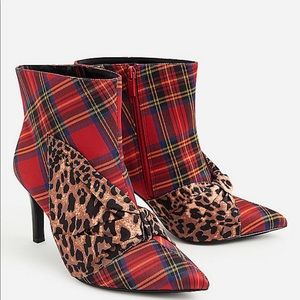 Betsey Johnson red pointed toe heeled bootie